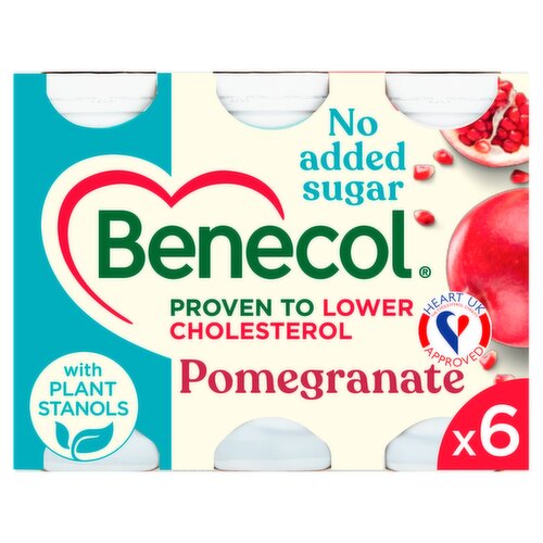 Benecol No Added Sugar Pomegranate 6 x 67.5g (405g)