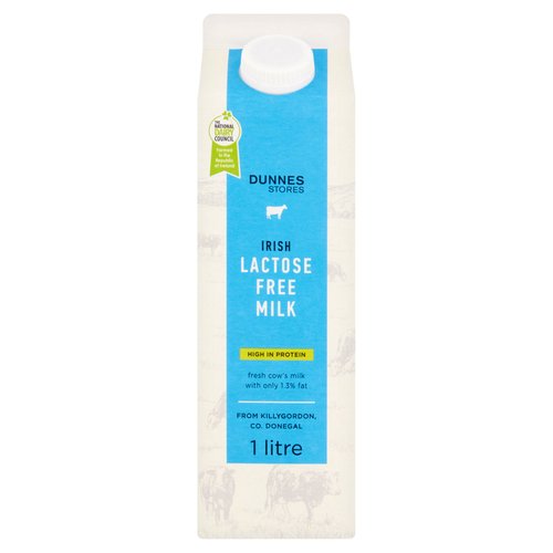 Dunnes Stores Irish Lactose Free Milk 1 Litre