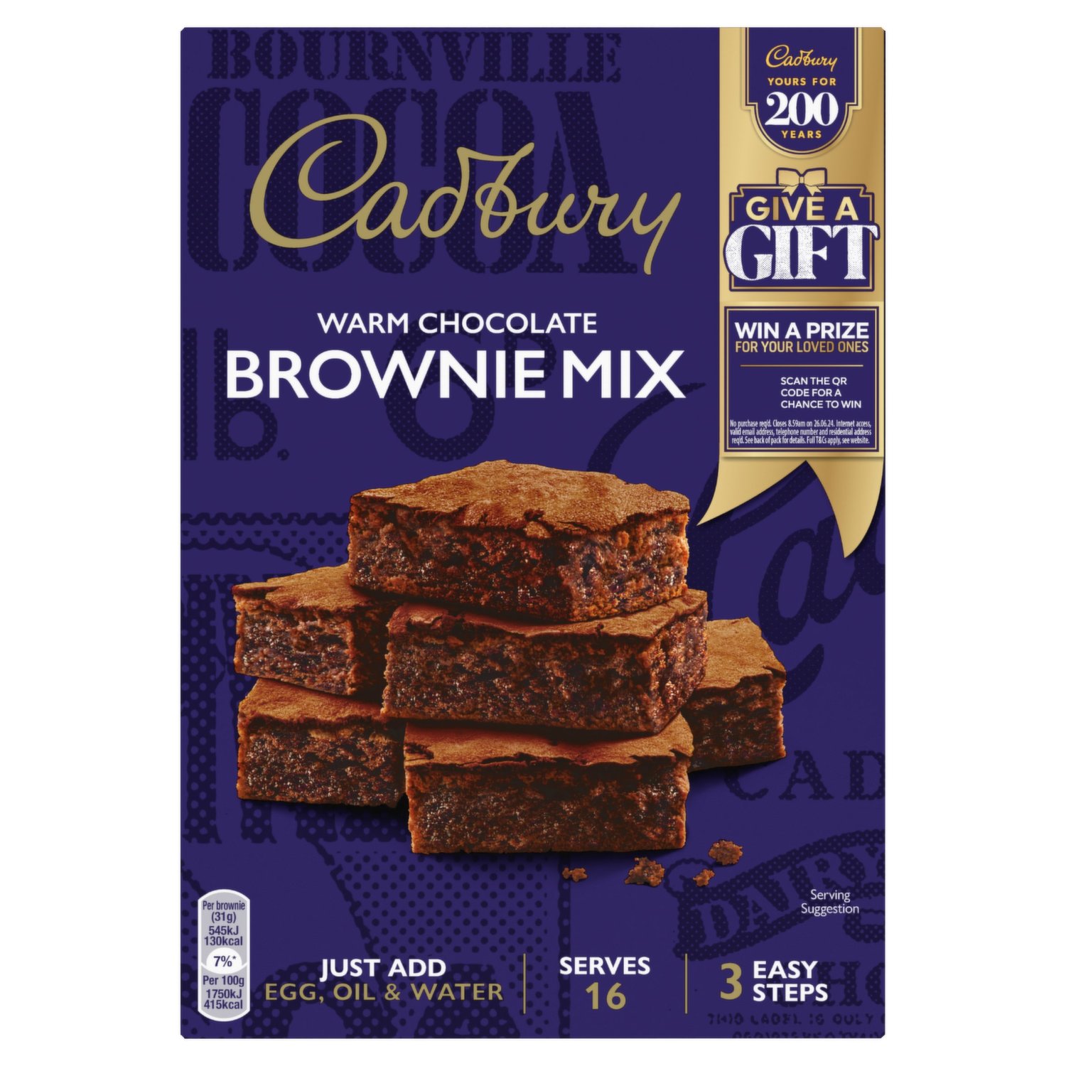 Cadbury Chocolate Brownie Cake Mix