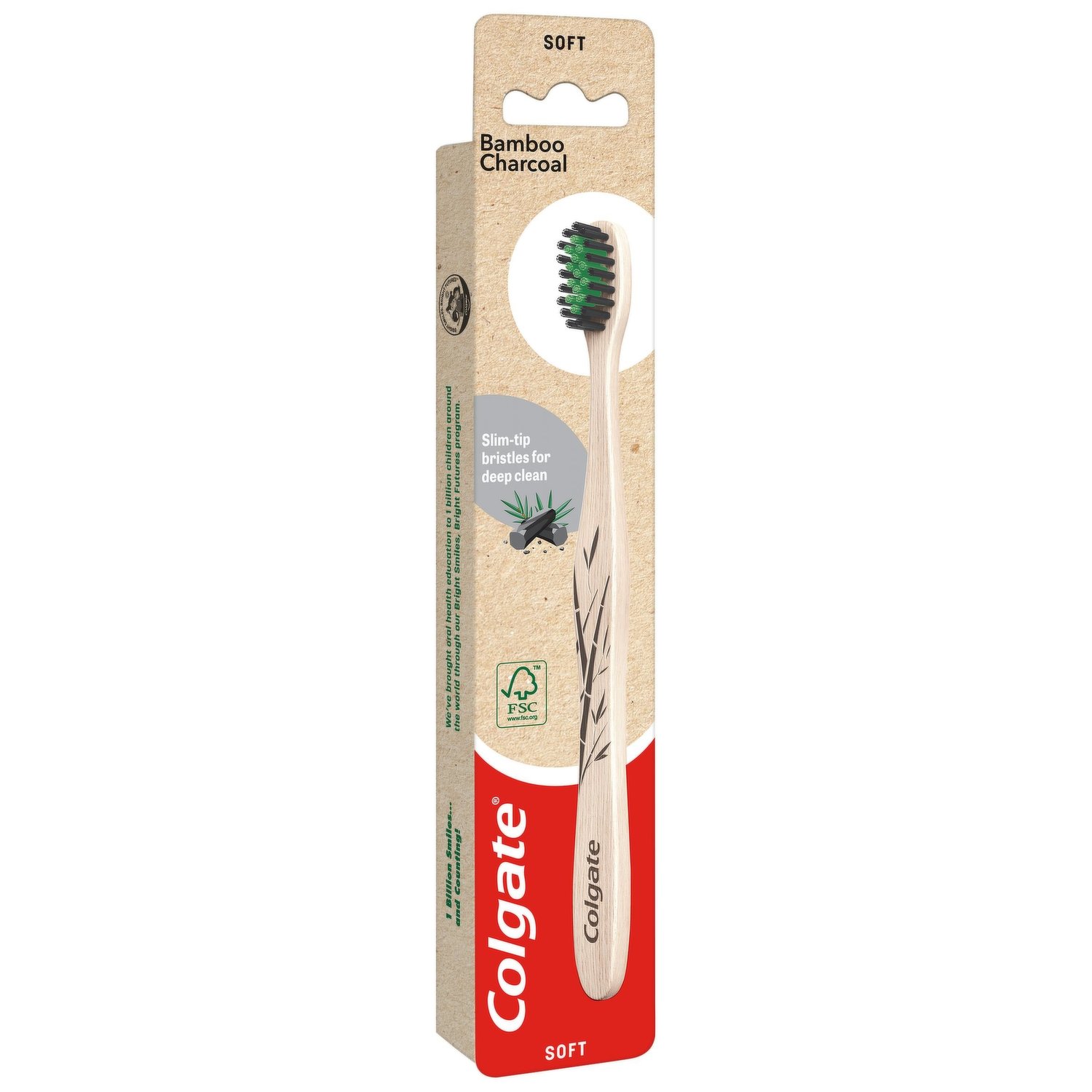 Colgate Slim Soft Black Toothbrush Pack (2 Units) - 17X Thinner Tips for Delicate Cleaning