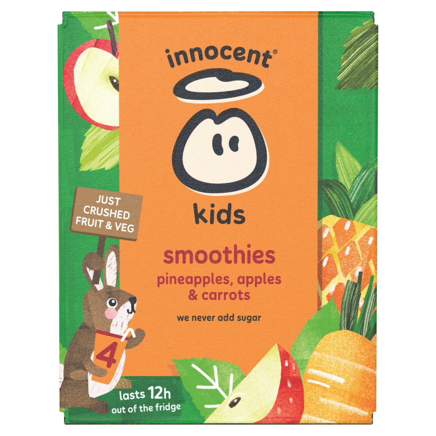 innocent Smoothies Kids Pineapples, Apples & Carrots 4 x 150ml