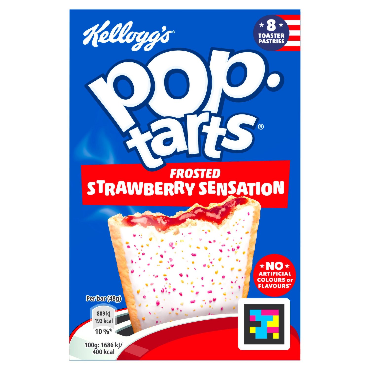 4x Kellogg's Frosted Strawberry Pop Tarts Toaster 32 Pastries 13.5