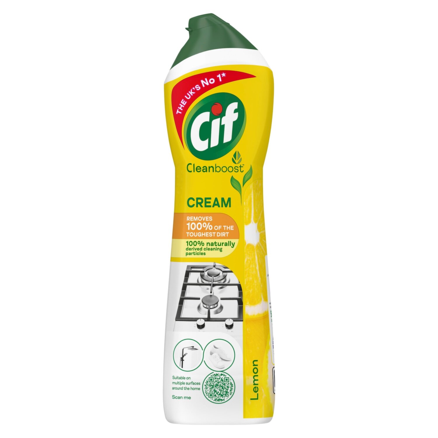 Cif Cream Cleaner Lemon 500ml - Pack of 4