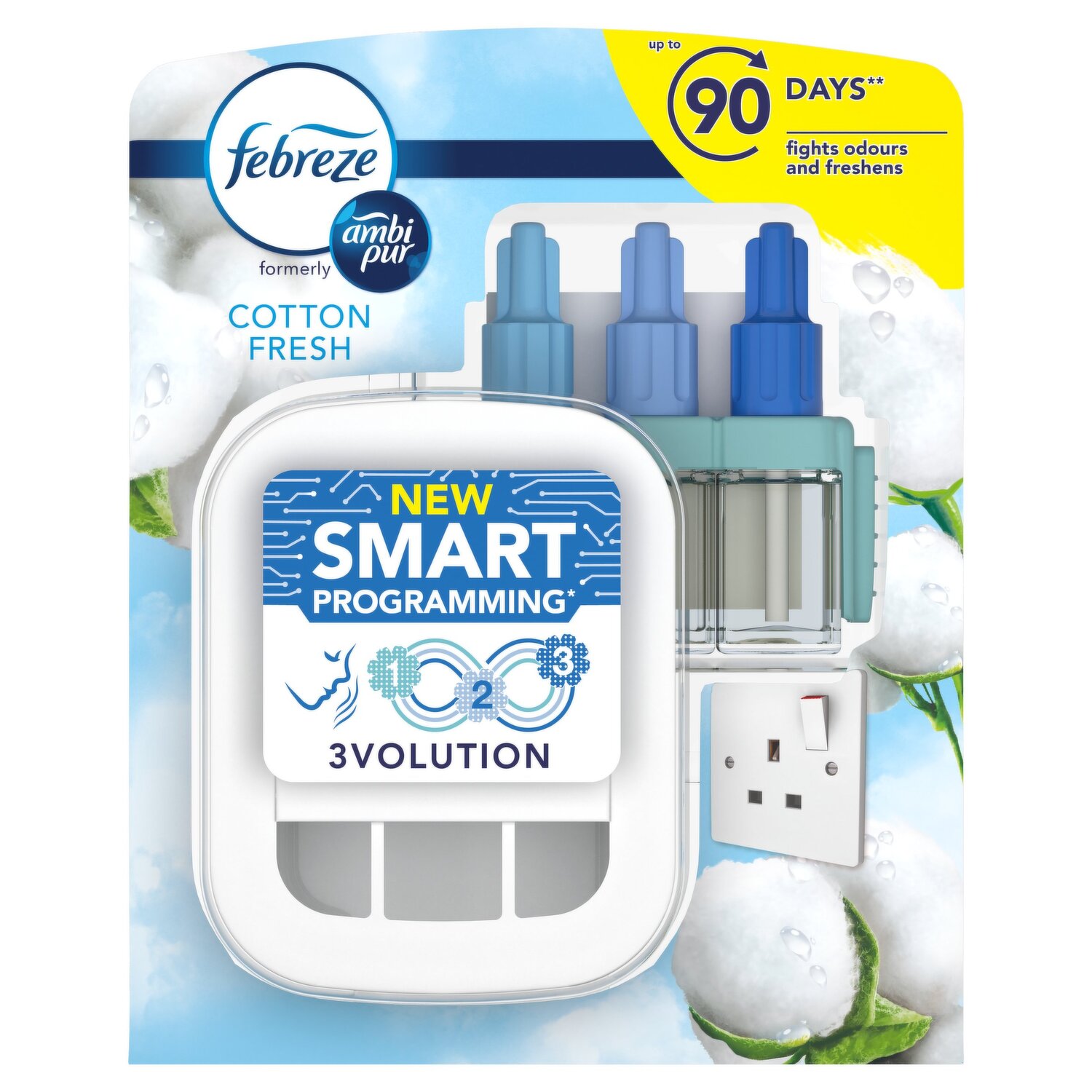 Febreze 3Volution Air Freshener Starter Kit Cotton