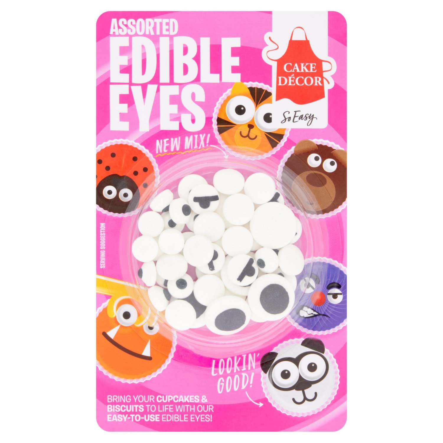 Cake Décor Assorted Edible Eyes 25g