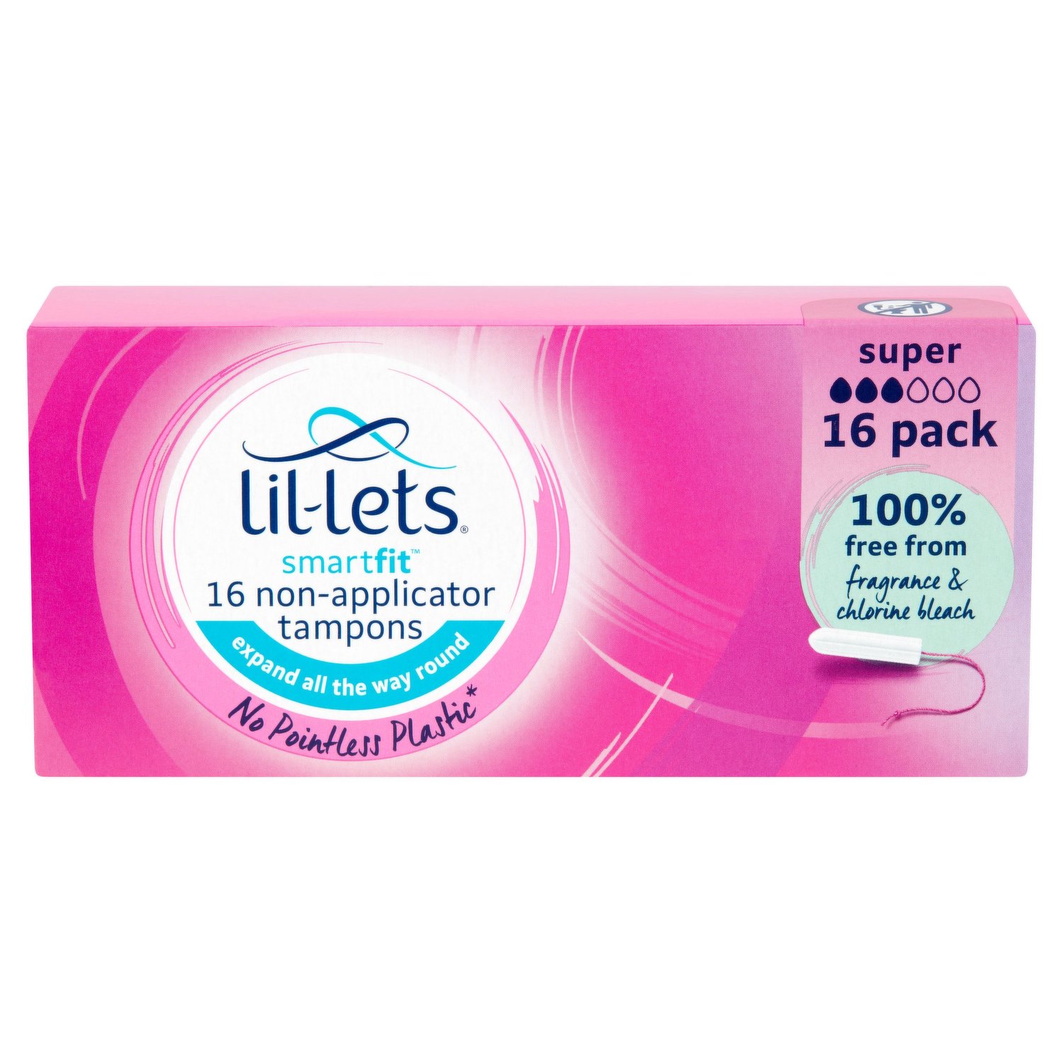 Lil-Lets Smartfit 16 Non-Applicator Tampons Super - Dunnes Stores