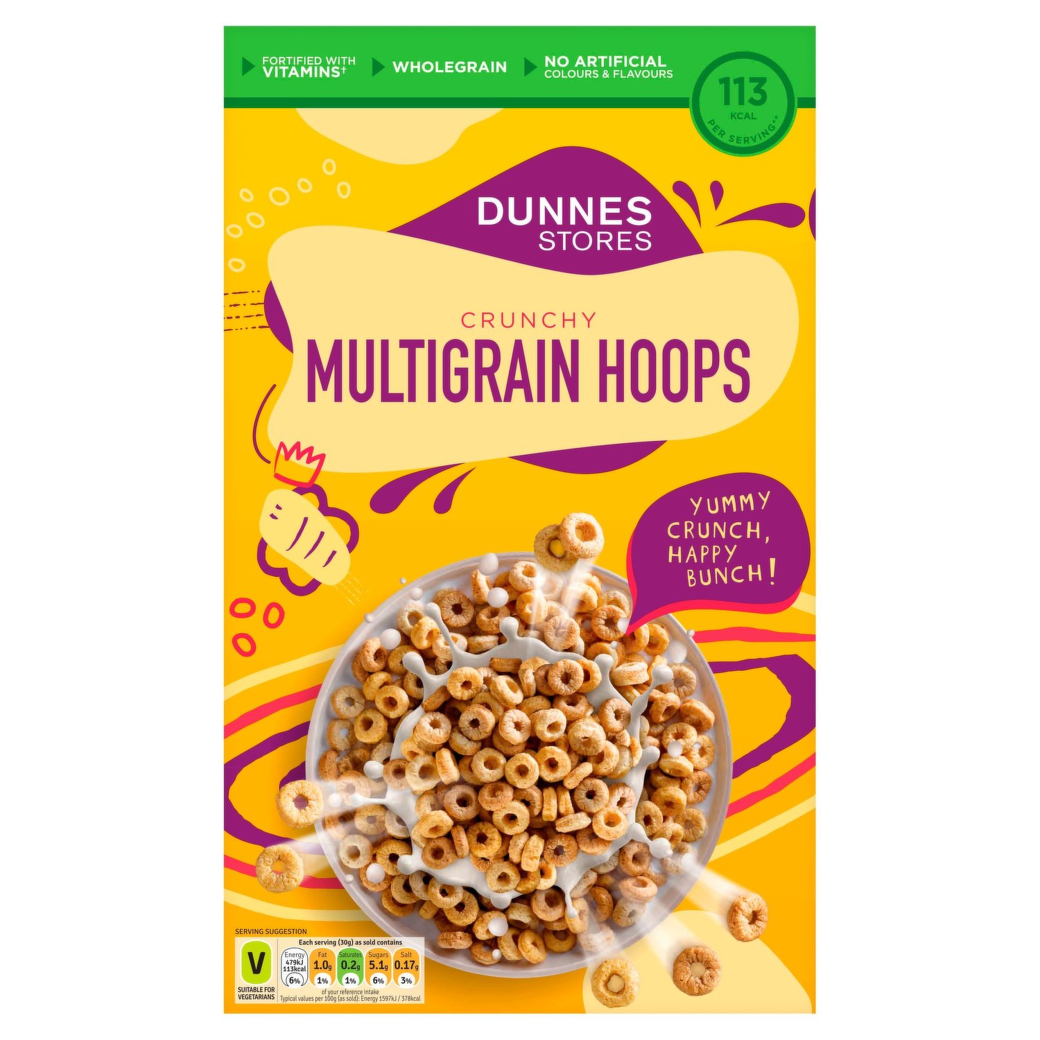 Kellogg's Rice Krispies Vanilla Flavoured Multigrain Cereal 600g, Family  Cereals, Breakfast Cereals, Porridge & Pap, Food Cupboard, Food