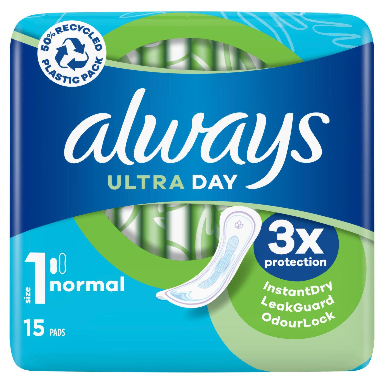 Always Sensitive Normal Ultra - Size 1 - Sanitary Towels Without Wings - 16  Pieces