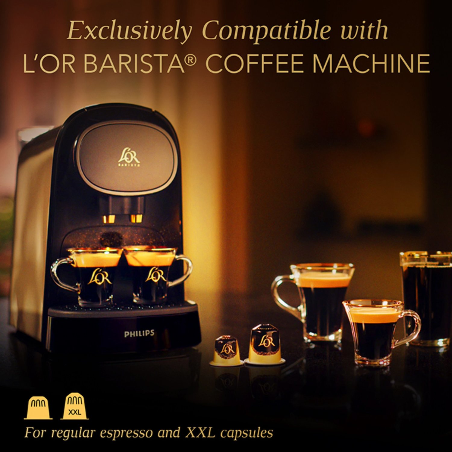Philips L'OR Barista Coffee Machine - Deep Black