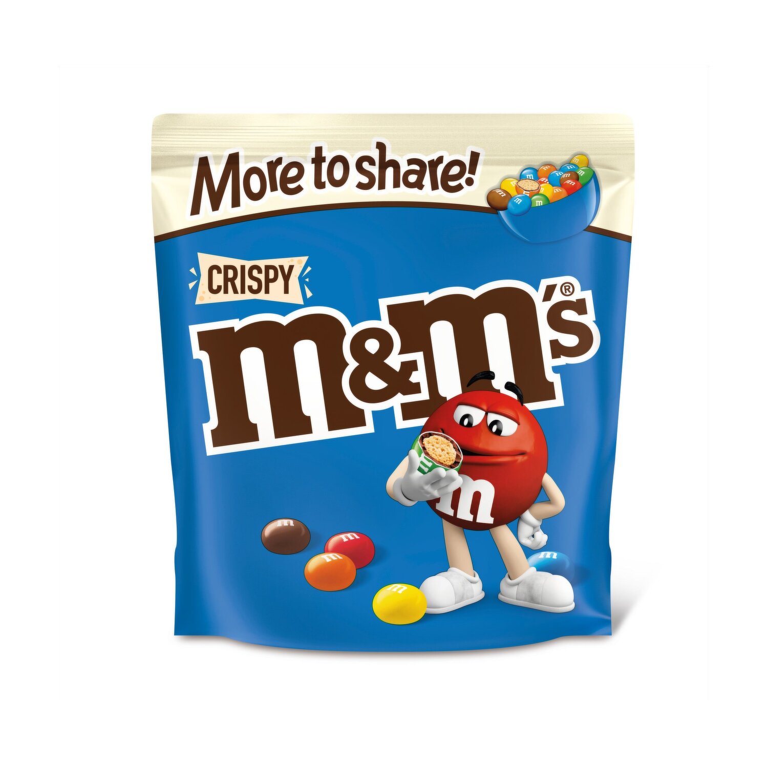 M&M Crispy Pouch 107g (12 Pack)