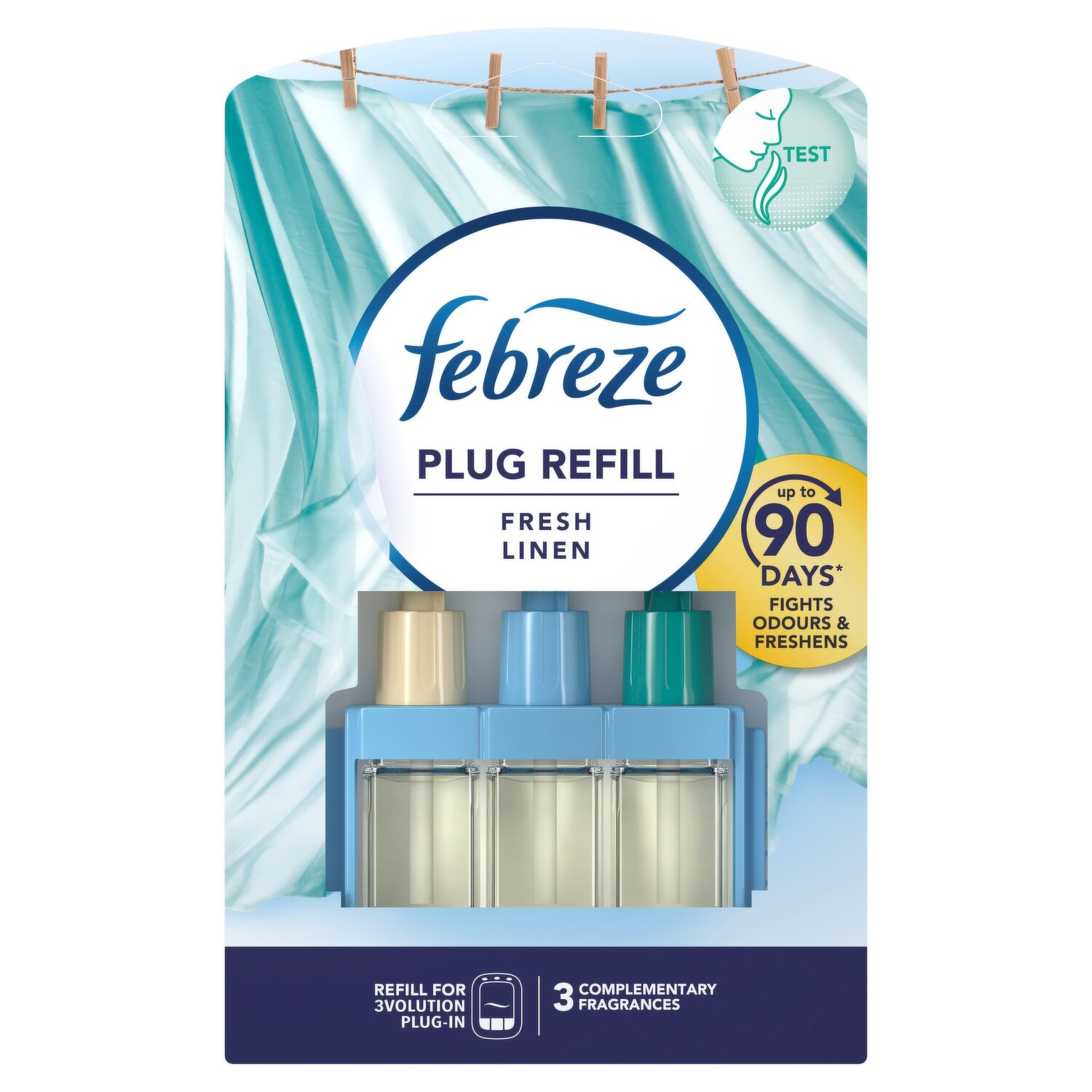 5 x Febreze 3Volution refill pack apple & cinnamon refill bottle