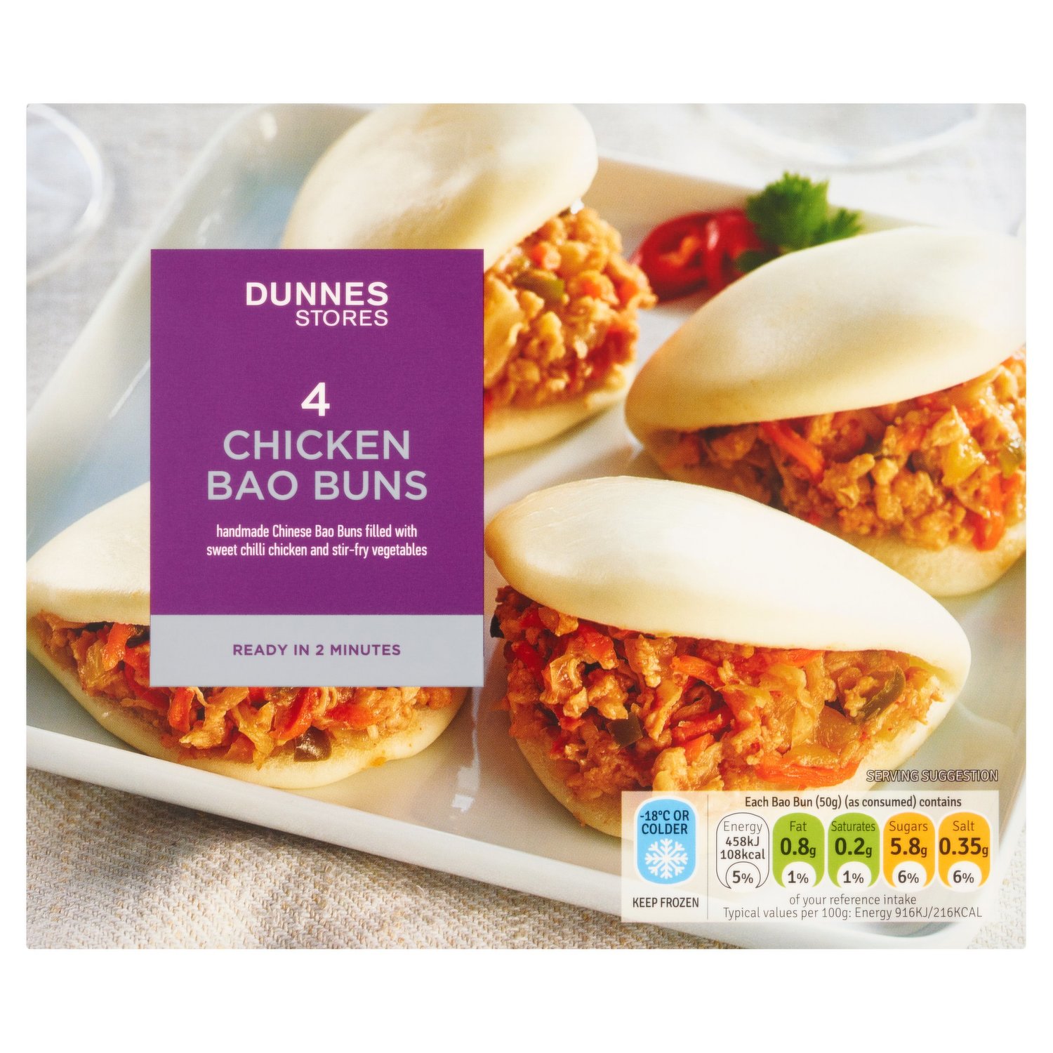 Dunnes Stores 4 Chicken Bao Buns 200g Dunnes Stores