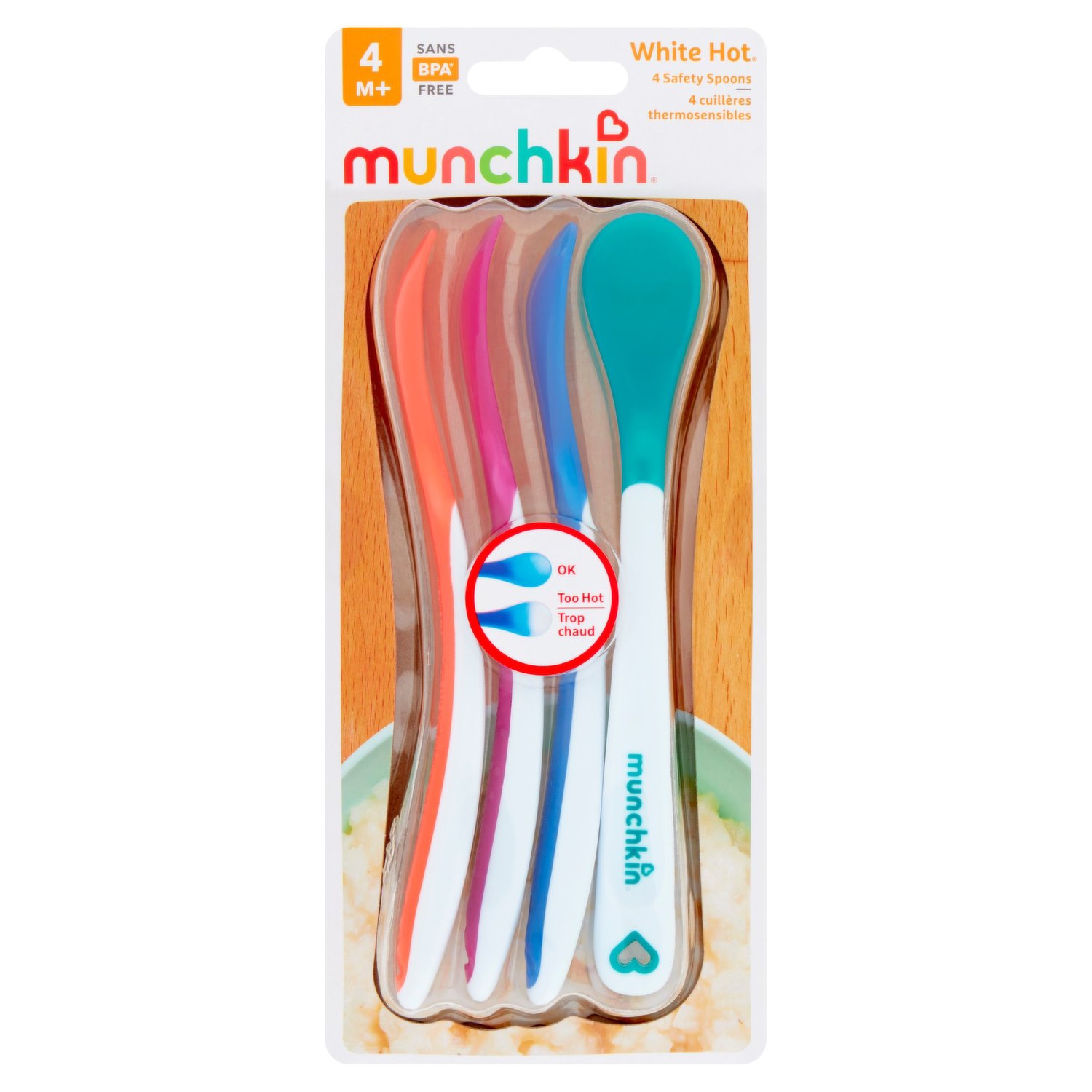 Munchkin White Hot® Safety Spoons, 4 Pack -MUN42448