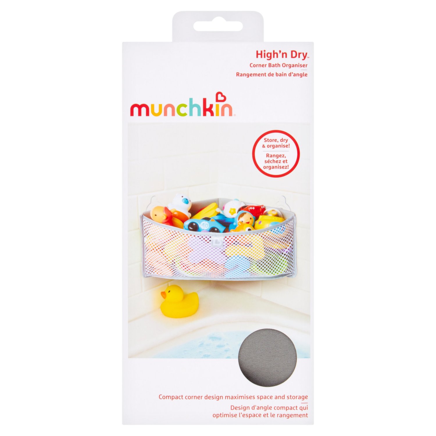 Munchkin High'n Dry Corner Bath Organizer