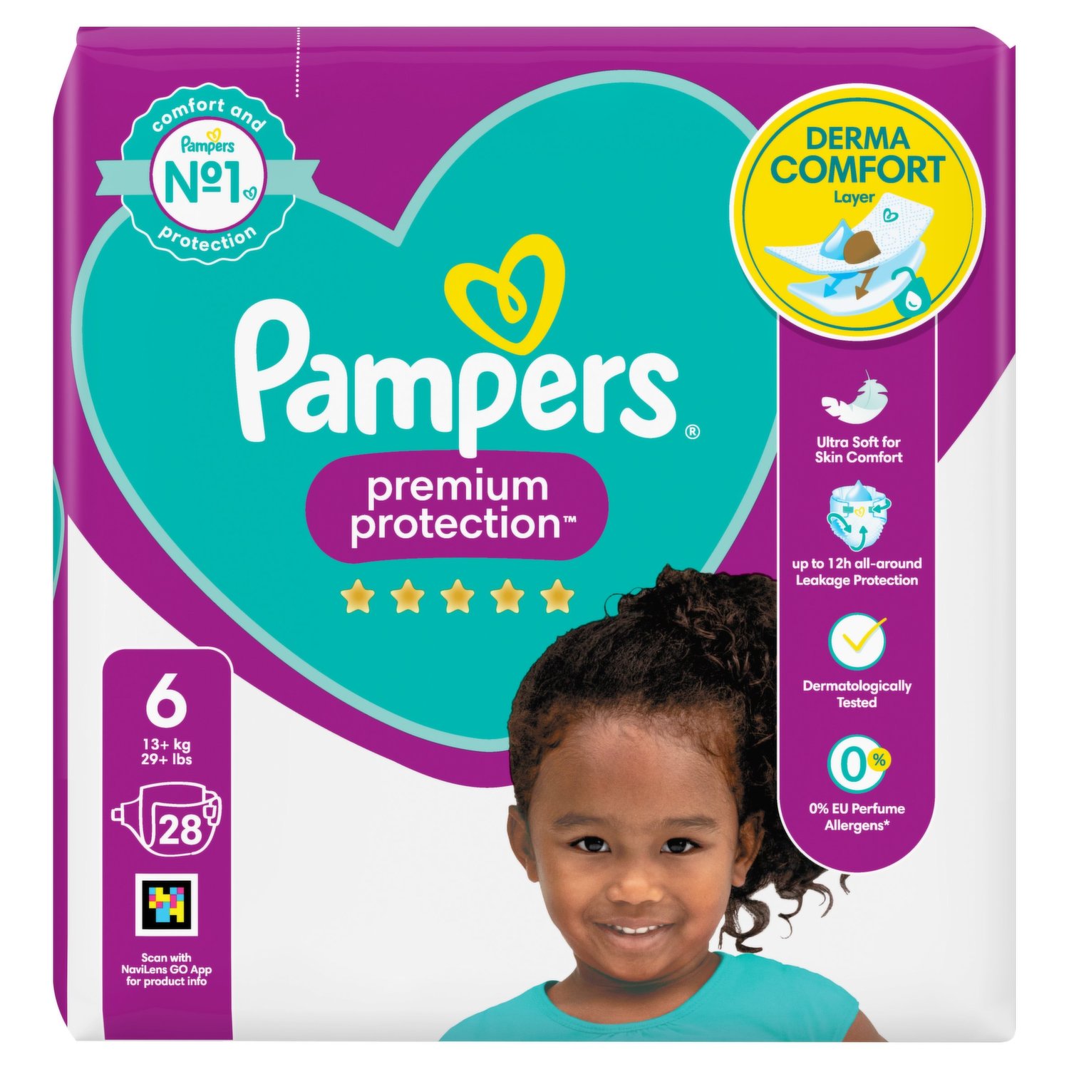 Pampers Premium Care Couches Bébé Taille 6 (13kg+) - 38 unités