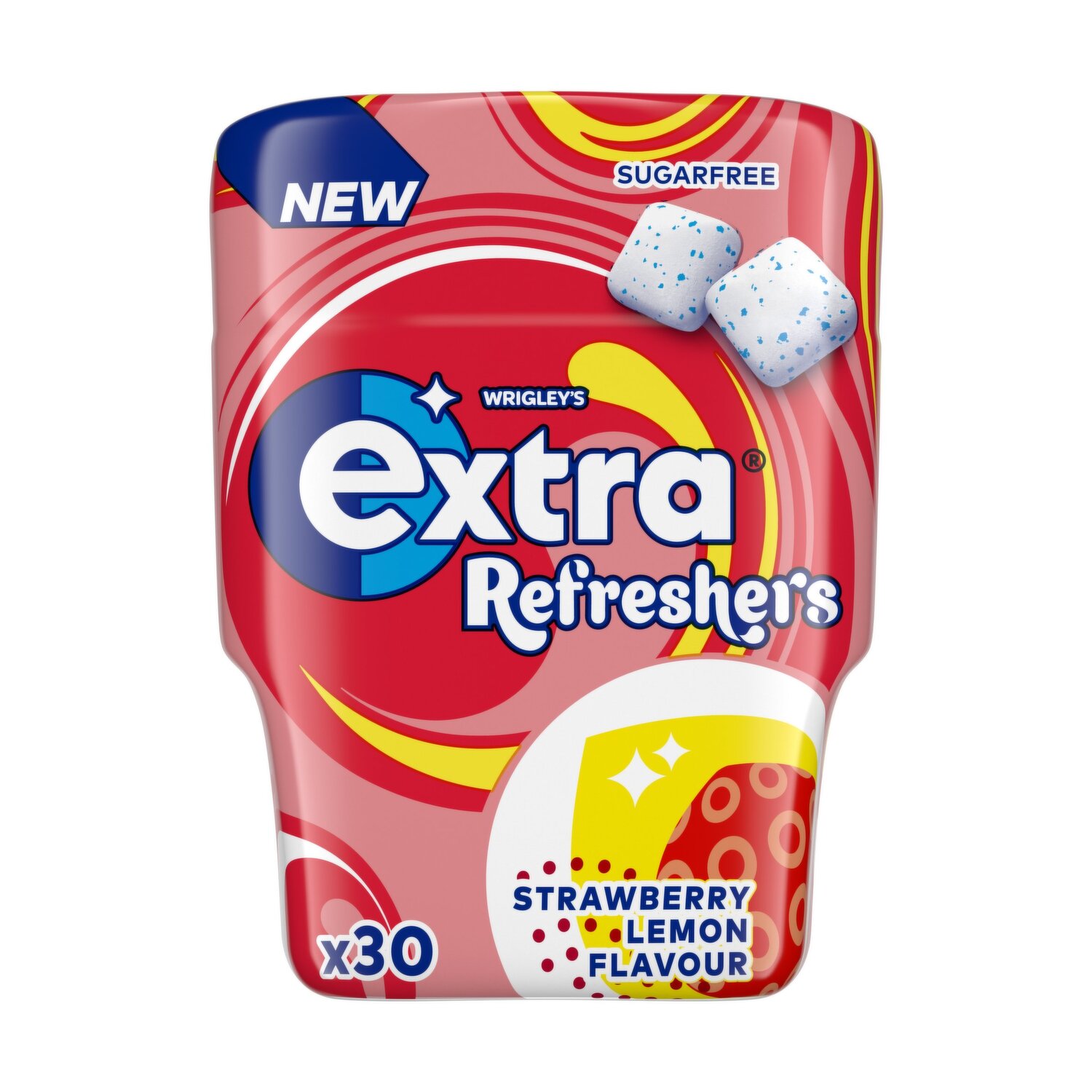 Extra Refreshers Tropical Chewing Gum Bottle 30 Pieces