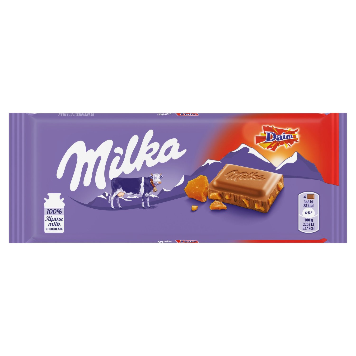 Milka Chocolate Bars Assorted Full Size Bars Preselected Bundle of 5, 100g  Each