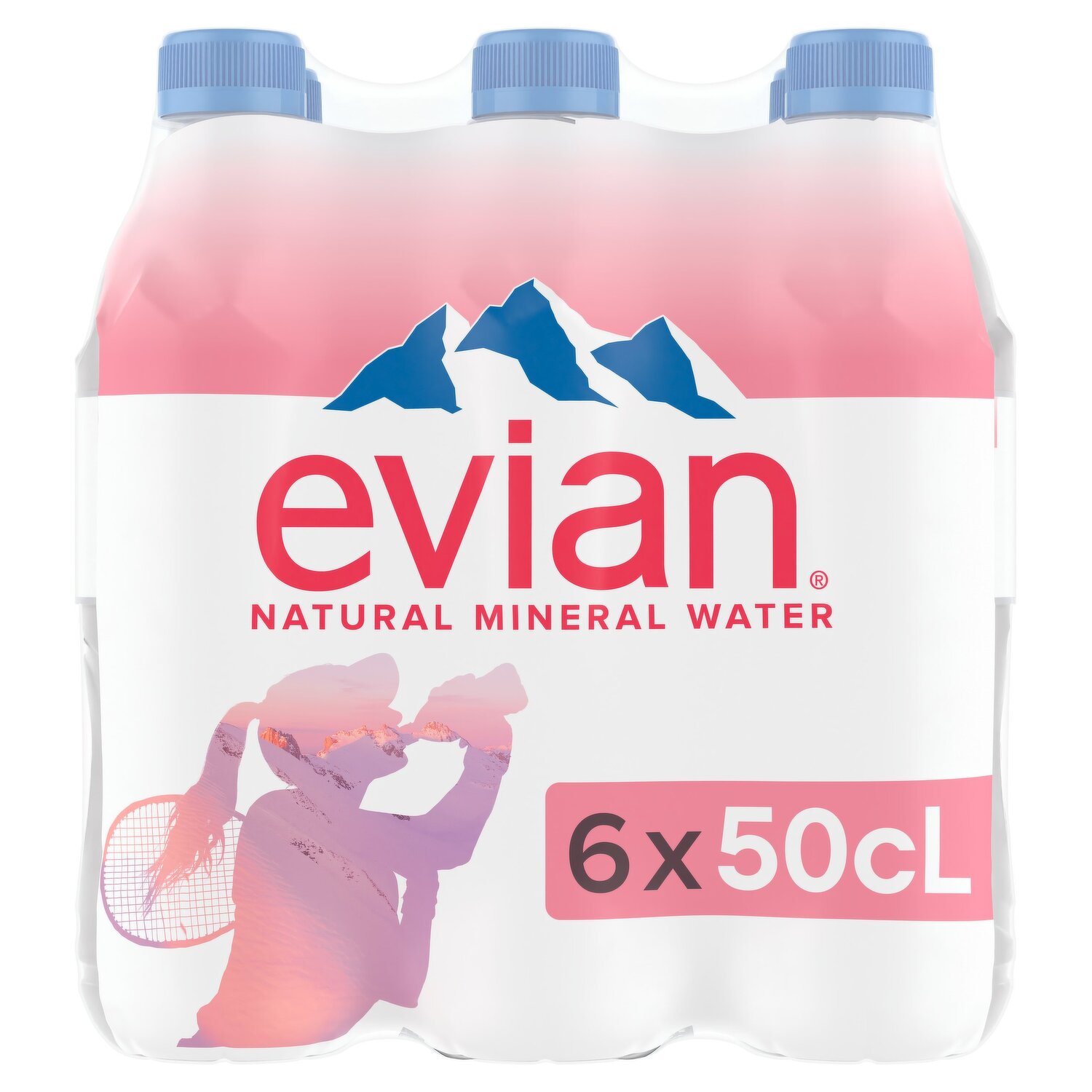 Evian® Natural Spring Bottled Water, 6 bottles / 1 liter - Pay Less Super  Markets