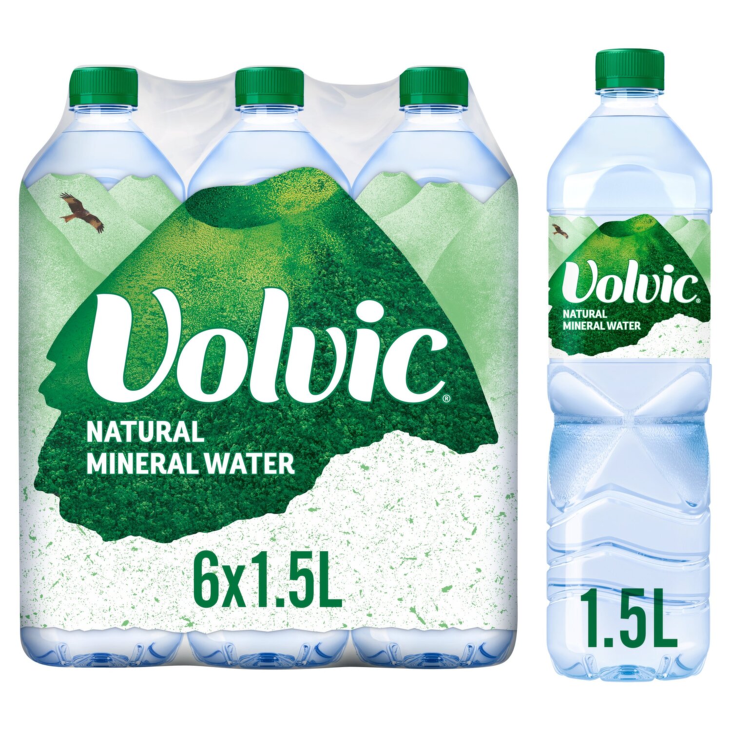 volvic still mineral water (6 x