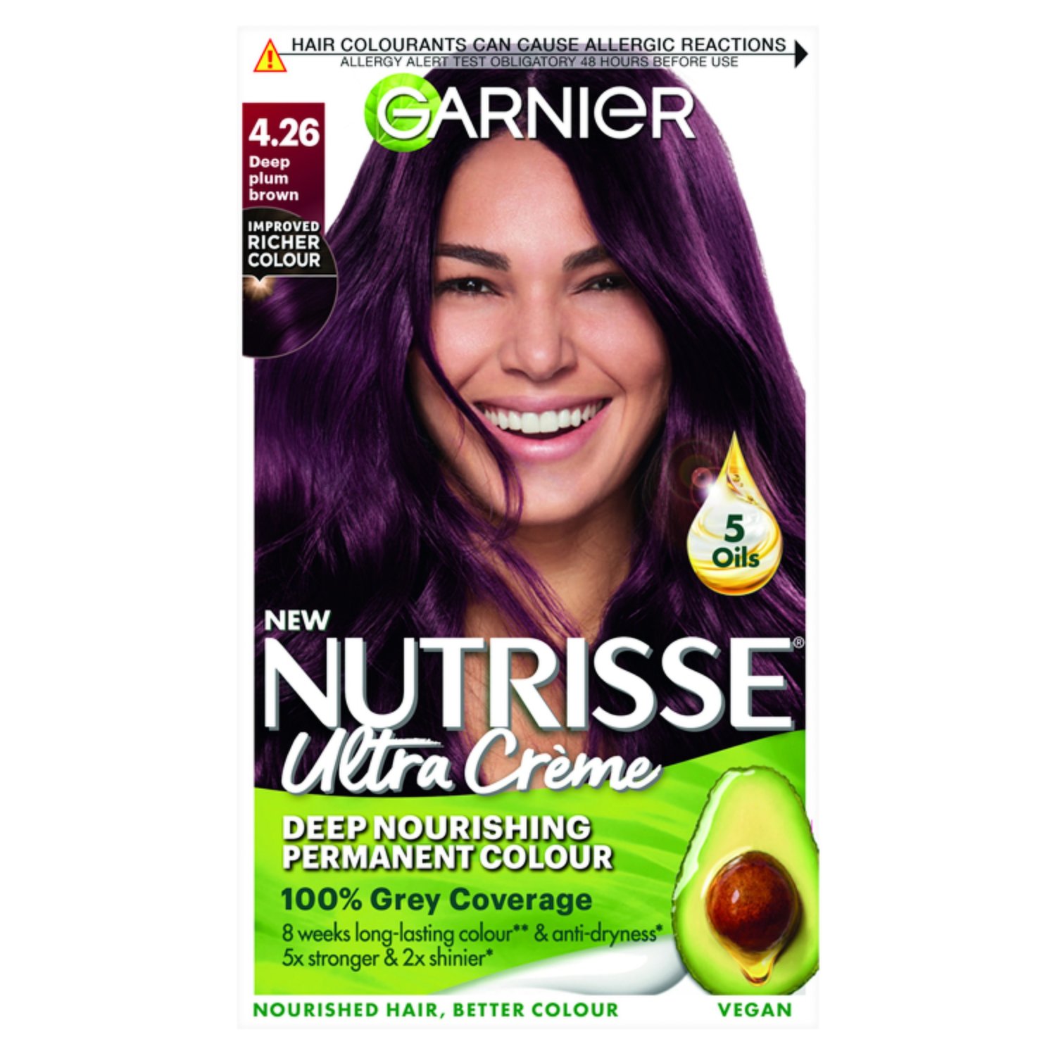 Garnier Nutrisse  Deep Burgundy Red Permanent Hair Dye