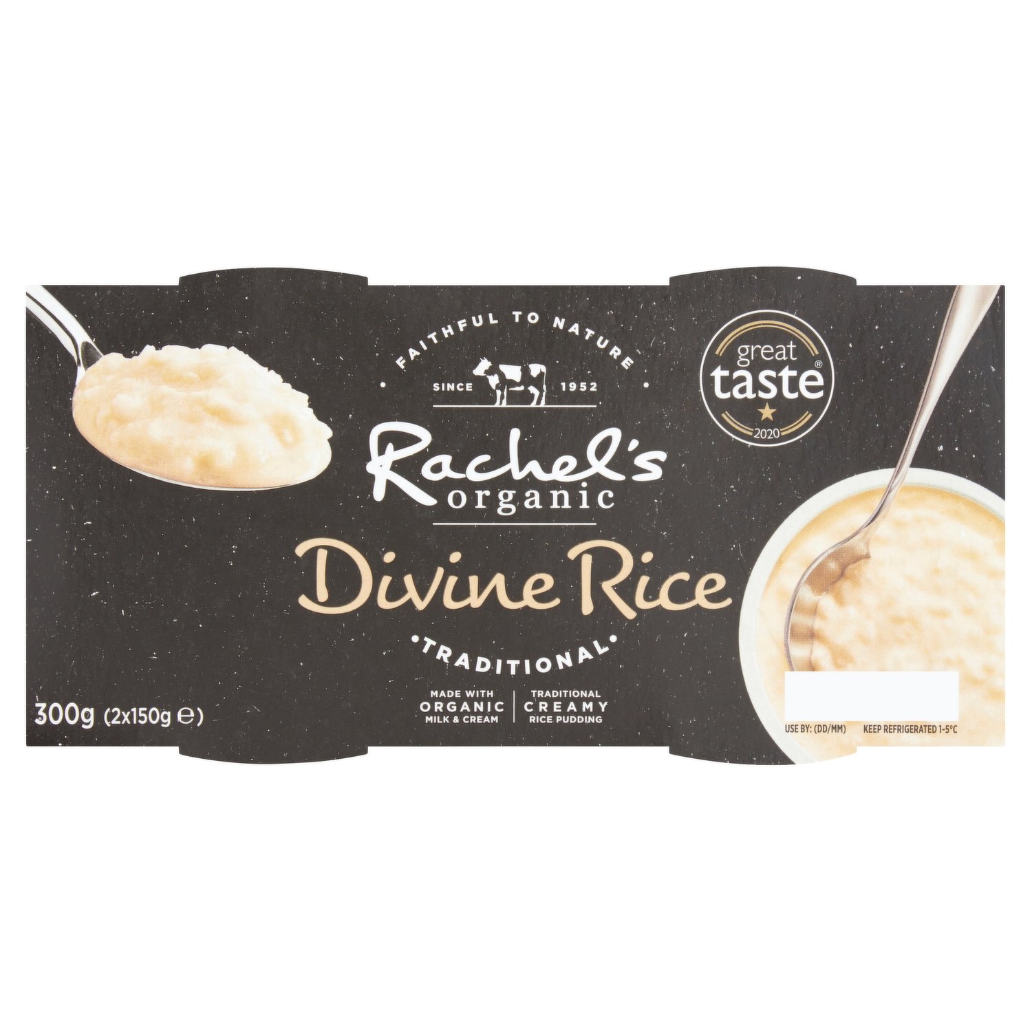 Rachel's Organic Traditional Divine Rice Puddings 2 x 150g