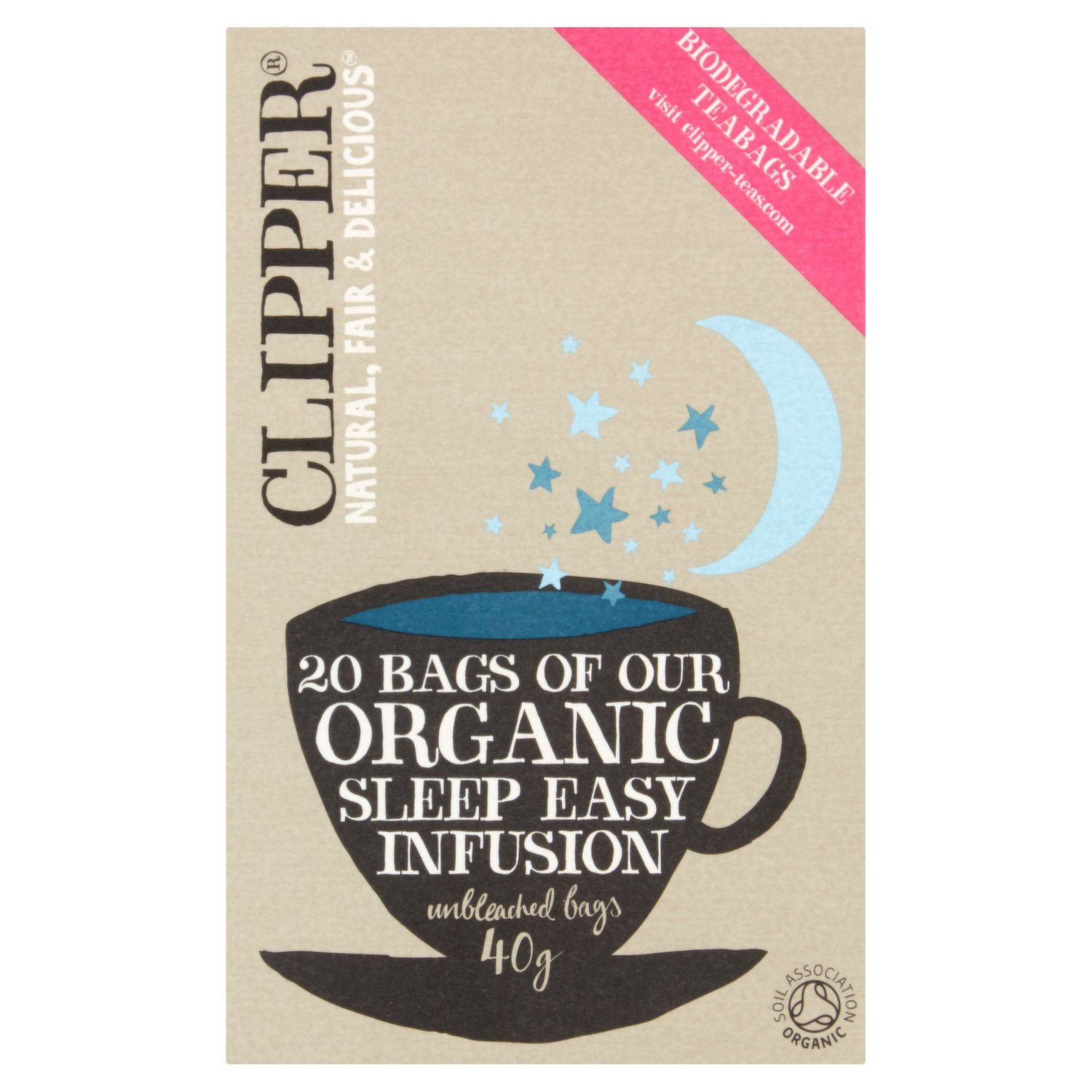 20 Bags Organic Sleep Easy Infusion Clipper Teas