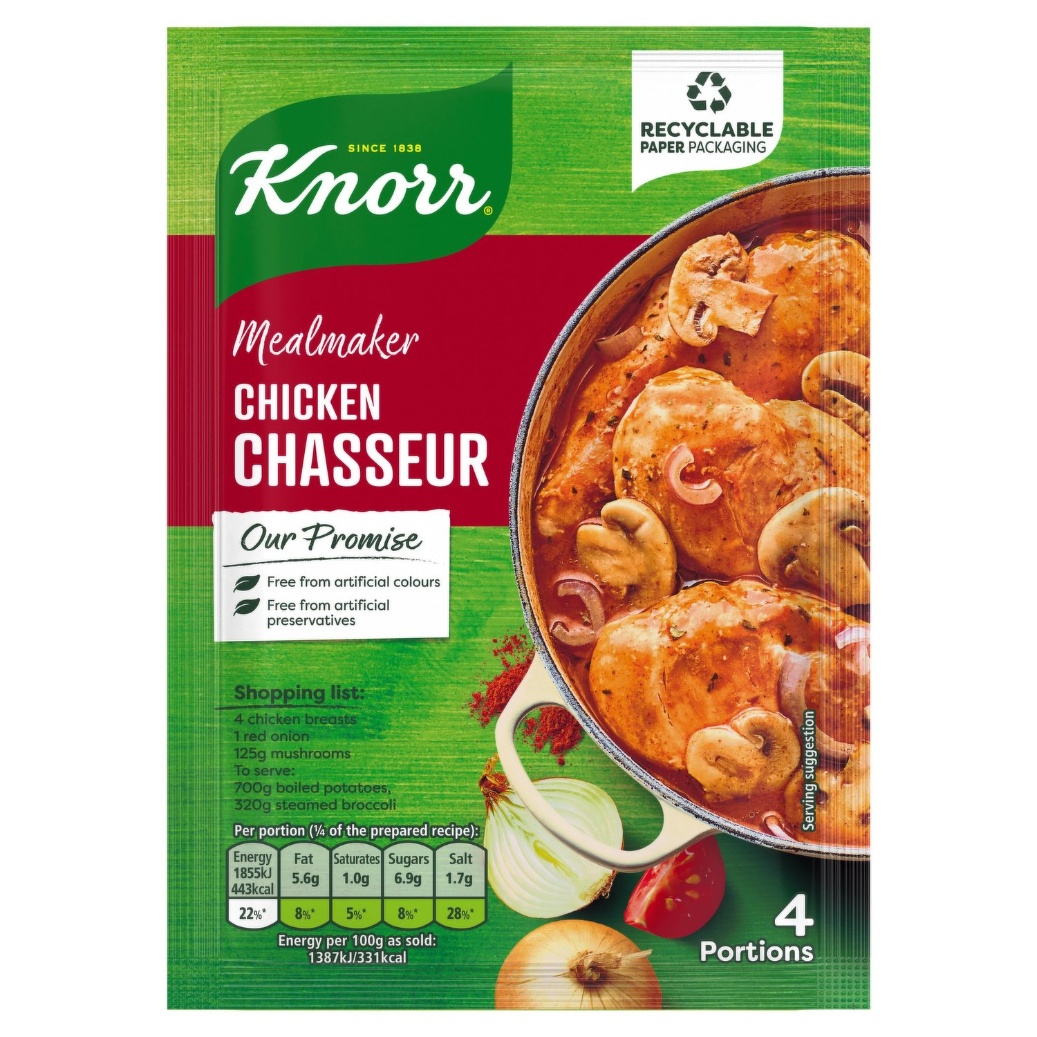 Knorr Mealmaker Chicken Chasseur 50g Dunnes Stores