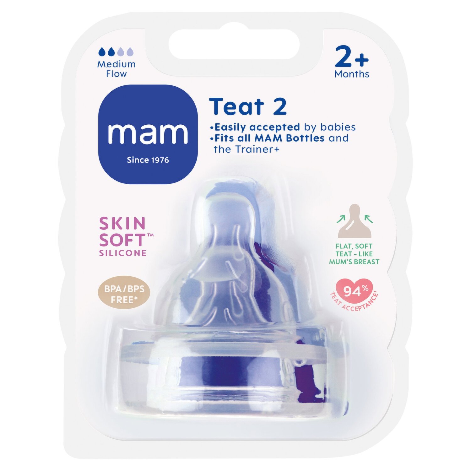 MAM Teat +2 Months Level 2 at the Best Price in your Online Pharmacy