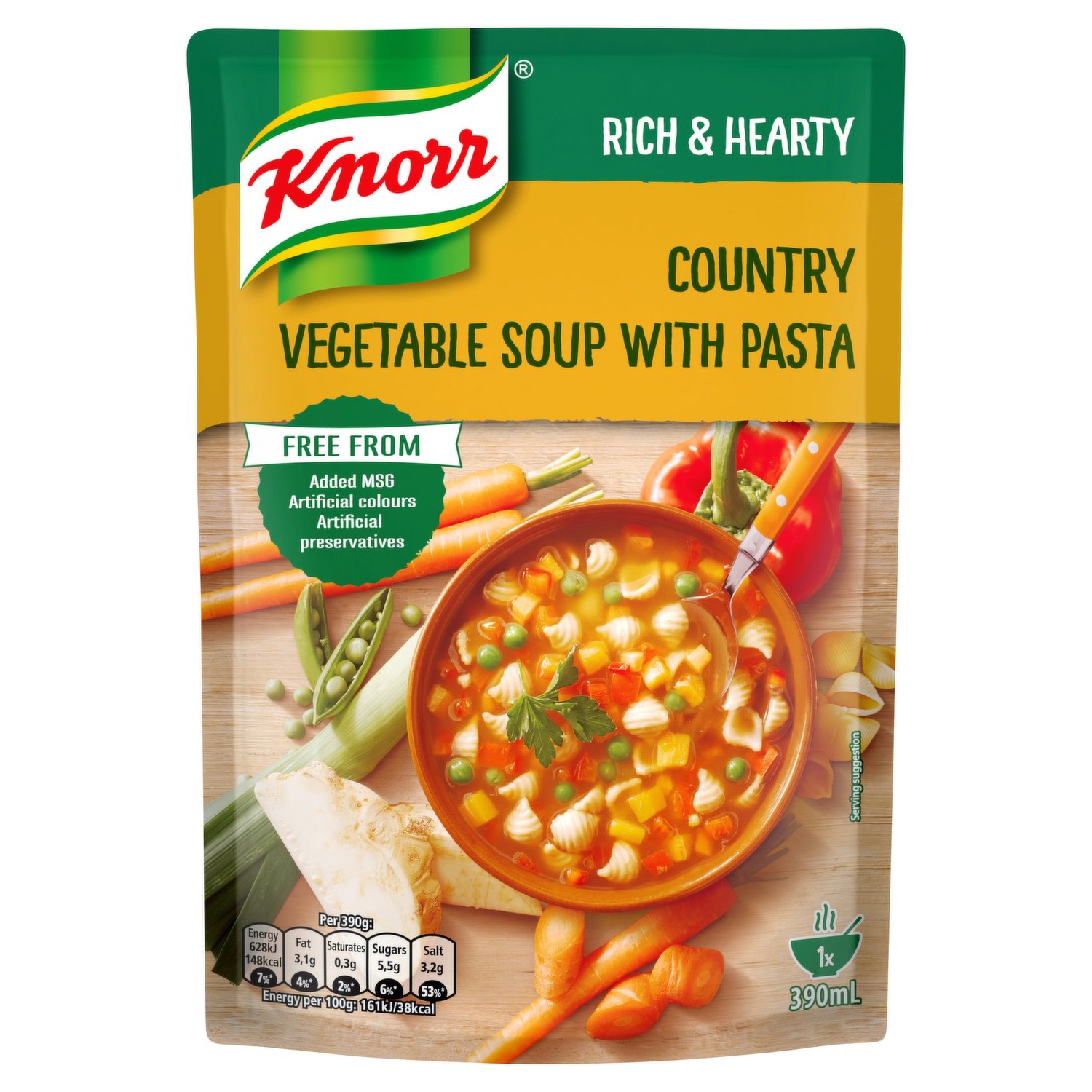 Knorr Country Vegetable with Pasta Soup 390g