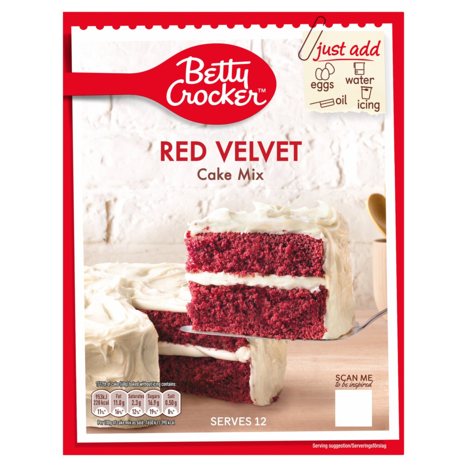 Betty Red Cake 425g