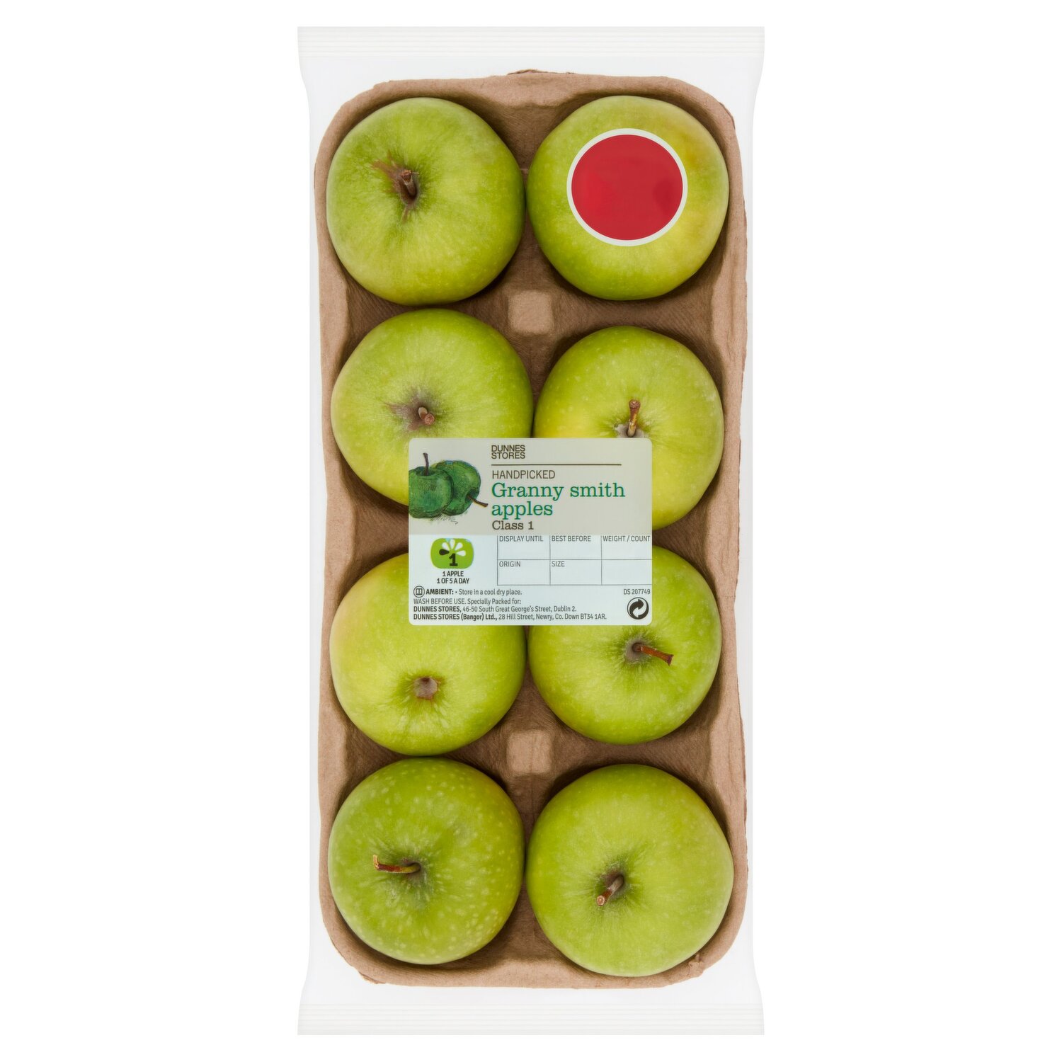 Dunnes Stores Organic 4 Green Apples