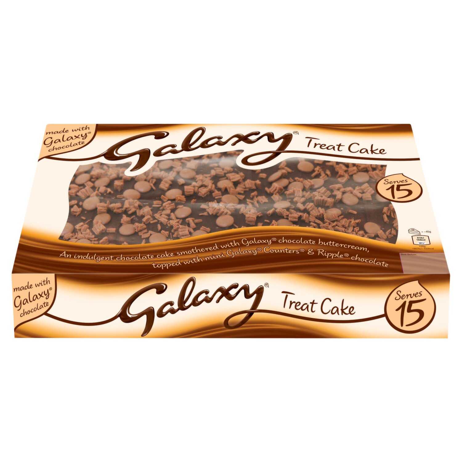 Galaxy Chocolate Orange Cake Bars 5 Pack - Tesco Groceries