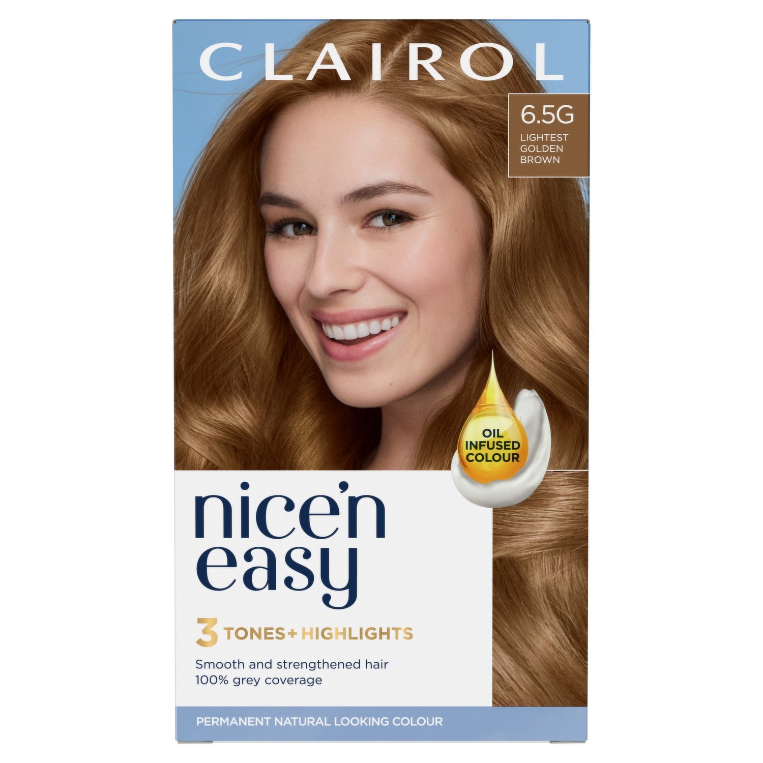 Clairol Nice'n Easy Hair Dye,  Lightest Golden Brown