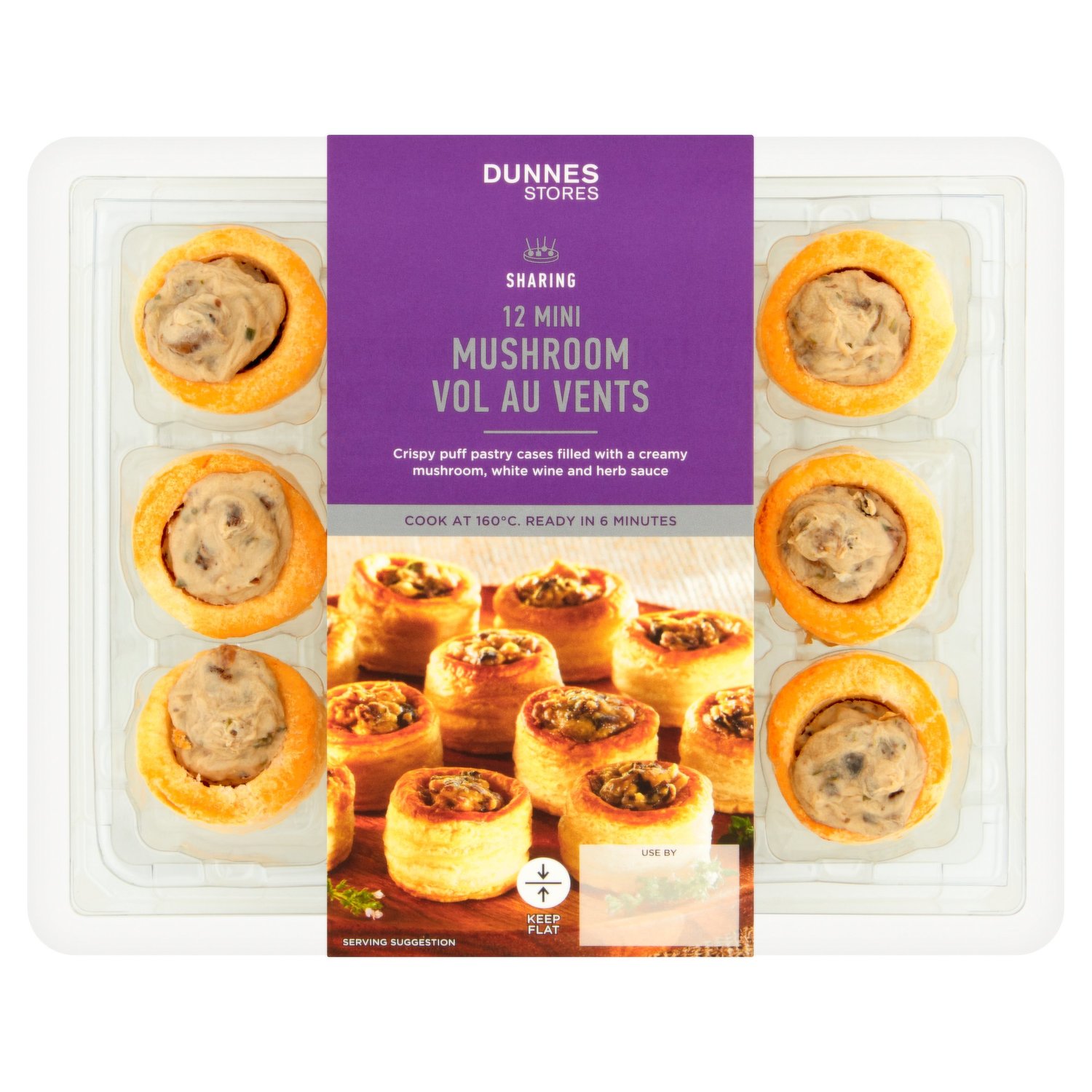 Dunnes Stores Shraring 12 Mini Mushroom Vol Au Vents 144g - Dunnes Stores