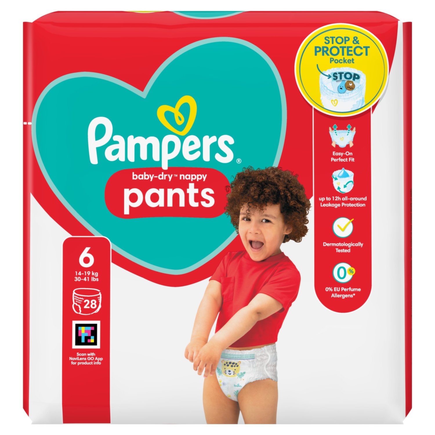 Pampers Baby-Dry Pants diapers Size 3, 6-11kg With Stretchy Sides for  Better Fit 76pcs Online at Best Price, Baby Nappies