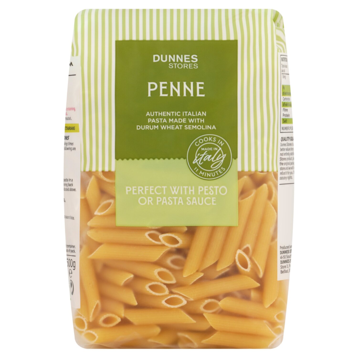 Pâtes Penne semi-complète - 5kg