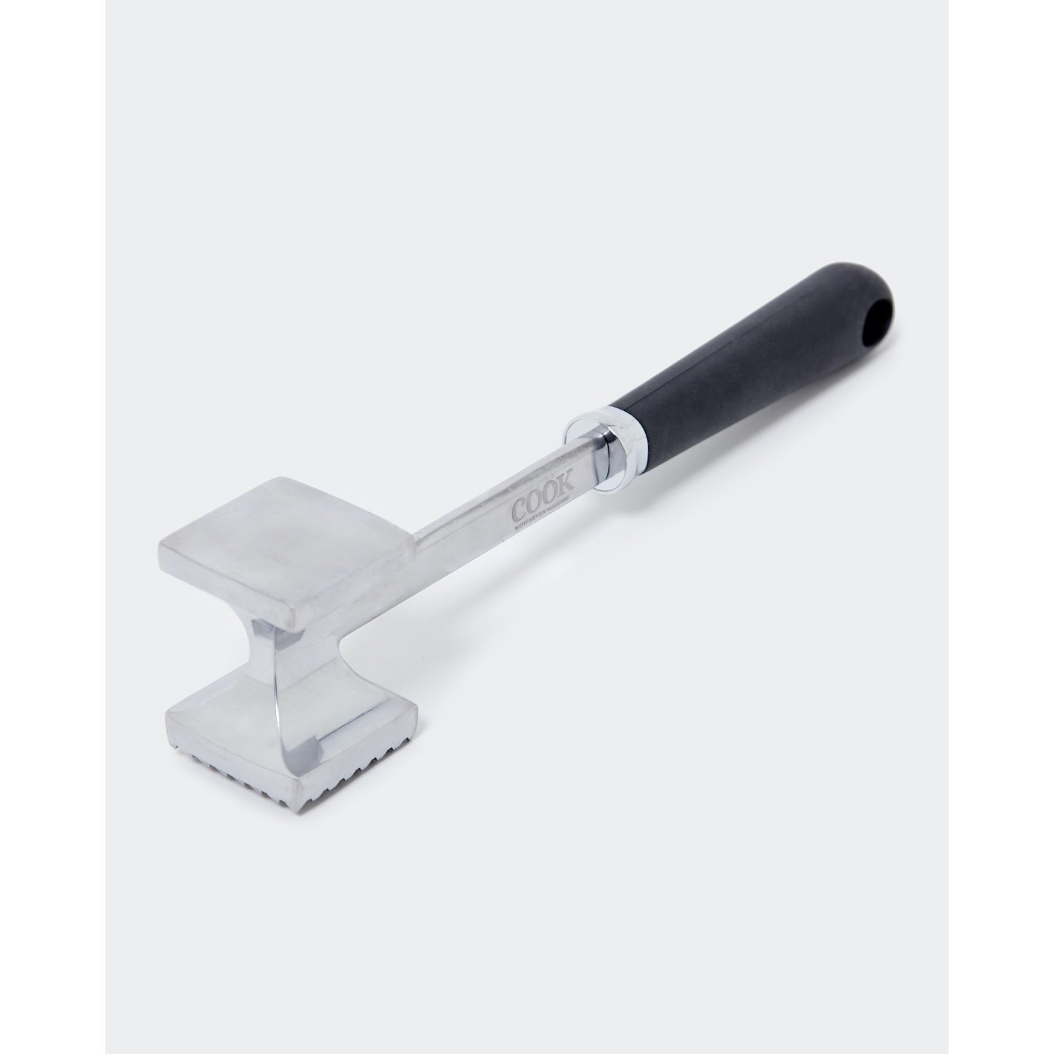 New Stainless Steel Aluminium Double Side Beaf Steak Mallet Meat Tenderizer Hammer Home Garden Kitchen Meat Tools, Size: 19*4.5 cm, Silver