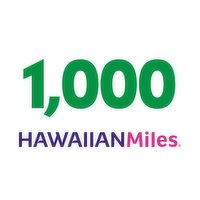 1000 HawaiianMiles, 1 Each