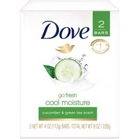 Dove Beauty Bars, Cucumber and Green Tea, 8 Ounce