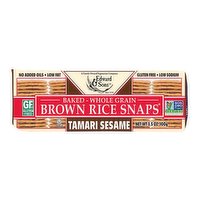 Edward & Sons Rice Snaps, Tamari Sesame, 3.5 Ounce