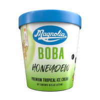 Magnolia Boba Honeydew Ice Cream, 16 Ounce