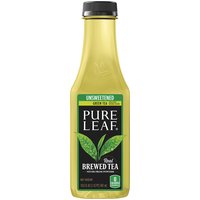 Pure Leaf Real Brewed Tea, Unsweetened, Green Tea, 18.5 Ounce