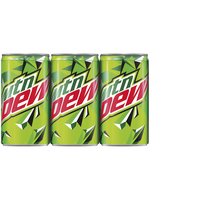 Mtn Dew Mini, Cans (Pack of 6), 45 Ounce