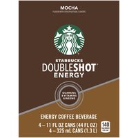 Starbucks Doubleshot Energy Mocha, Cans (Pack of 4), 44 Ounce