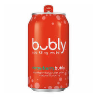 Bubly Strawberry Single Can, 12 Ounce