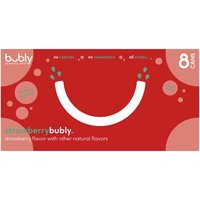 Bubly Strawberry Sparkling Water, Cans (8-pack), 96 Ounce