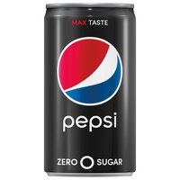 Pepsi Zero Sugar Mini, Cans (Pack of 6), 45 Ounce