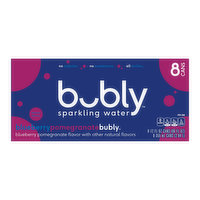 Bubly Blueberry Pomegranate (8-pack), 96 Ounce