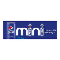 Pepsi Real Sugar Mini Can (10-pack), 75 Ounce