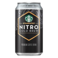 Starbucks Nitro Cold Brew Coffee with Splash of Sweet Cream, 9.6 Ounce